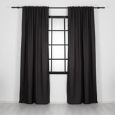 LALIBELA Custom Size Linen Look Curtain – Anthracite